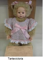 Anne Geddes pop baby BEER LICHTBRUINE gelimiteerde 62cm, Verzamelen, Poppen, Ophalen of Verzenden, Nieuw, Pop