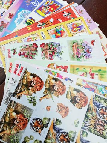 Grote Stapel 3D Knipvellen voor Kaarten Maken beschikbaar voor biedingen