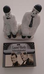 Laurel & Hardy Scheurkalender 1994 + beeldje Laurel & Hardy, Verzamelen, Ophalen of Verzenden, Zo goed als nieuw, Mens