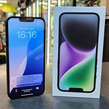 Apple iPhone 14 256GB Midnight black in prima staat, accu 84 beschikbaar voor biedingen