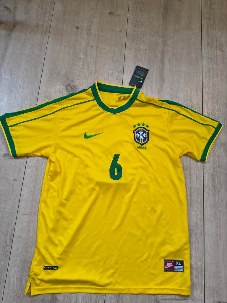 Brazilie voetbalshirt R.Carlos XL - Nieuw!, Ophalen of Verzenden, Nieuw, Maat 56/58 (XL), Nike