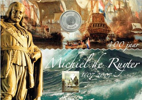 Nederland 2007 Carnet Munt Michiel de Ruyter Enveloppe, Postzegels en Munten, Brieven en Enveloppen | Nederland, Overige typen