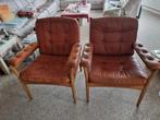 Vintage leren fauteuils (set van 2), Ophalen