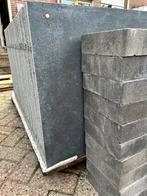 Donker grijze ceramische 60x60 tegels, Tuin en Terras, Tegels en Klinkers, Ophalen, Zo goed als nieuw, Beton, Terrastegels