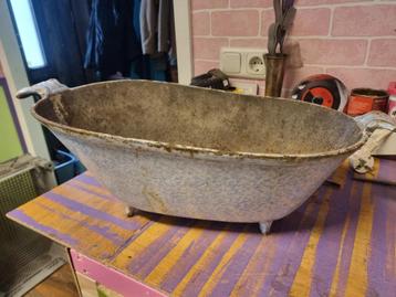 Antieke Emaille Kolenbak beschikbaar voor biedingen