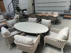 Nieuw Myko dining set / tuinset 6 stoelen eettafel tuintafel, Tuin en Terras, Ophalen of Verzenden, Nieuw, Rechthoekig, Aluminium