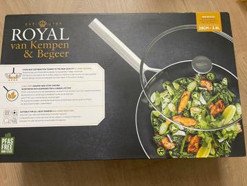 Nieuw: wokpan met deksel van Royal van kempen en begeer beschikbaar voor biedingen