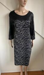 Eroke jurk maat L 44 zwart wit leren look boven print, Kleding | Dames, Jurken, Zwart, Maat 42/44 (L), Ophalen of Verzenden, Zo goed als nieuw