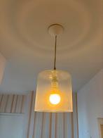 Glazen hanglamp, Huis en Inrichting, Lampen | Hanglampen, Ophalen of Verzenden, Zo goed als nieuw, Minder dan 50 cm