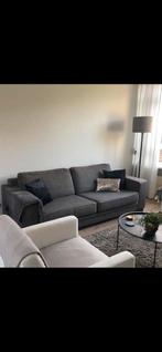 Bank met 2 fauteuils, Huis en Inrichting, Banken | Complete zithoeken, Ophalen, Gebruikt, Stof
