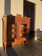 Vintage vitrinekast / buffetkast / eikenhout / Art Deco, Huis en Inrichting, Kasten | Buffetkasten, Ophalen, Gebruikt, 25 tot 50 cm