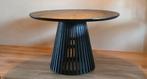 Ronde eettafel Ø120 - zwart mangohout - als nieuw, Ophalen, Rond, Zo goed als nieuw, 75 cm of meer