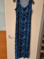 Lange blauwe jurk, mt L, Kleding | Dames, Jurken, Blauw, Maat 42/44 (L), Ophalen of Verzenden, Onder de knie