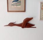 Vintage houten wand vogel, Ophalen of Verzenden