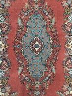 Vintage oosters vloerkleed Persia blue pink medall 79x152cm, Huis en Inrichting, Stoffering | Tapijten en Kleden, 50 tot 100 cm