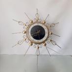 Orfac Sunburst wandklok | MCM klok | Jaren 60 klok zon, maan, Huis en Inrichting, Woonaccessoires | Klokken, Zie omschrijving