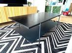 Fonq Salontafel - zwart metaal/houtlook, Ophalen, 100 tot 150 cm, Zo goed als nieuw, Metaal
