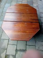 Tafelblad massief houten 6-hoekig uitschuifbaar, Ophalen, Rechthoekig, 100 tot 150 cm, 100 tot 150 cm