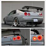 78Works led red clear achterlichten Skyline R34 GTT GTR GT-R, Auto diversen, Tuning en Styling, Ophalen of Verzenden
