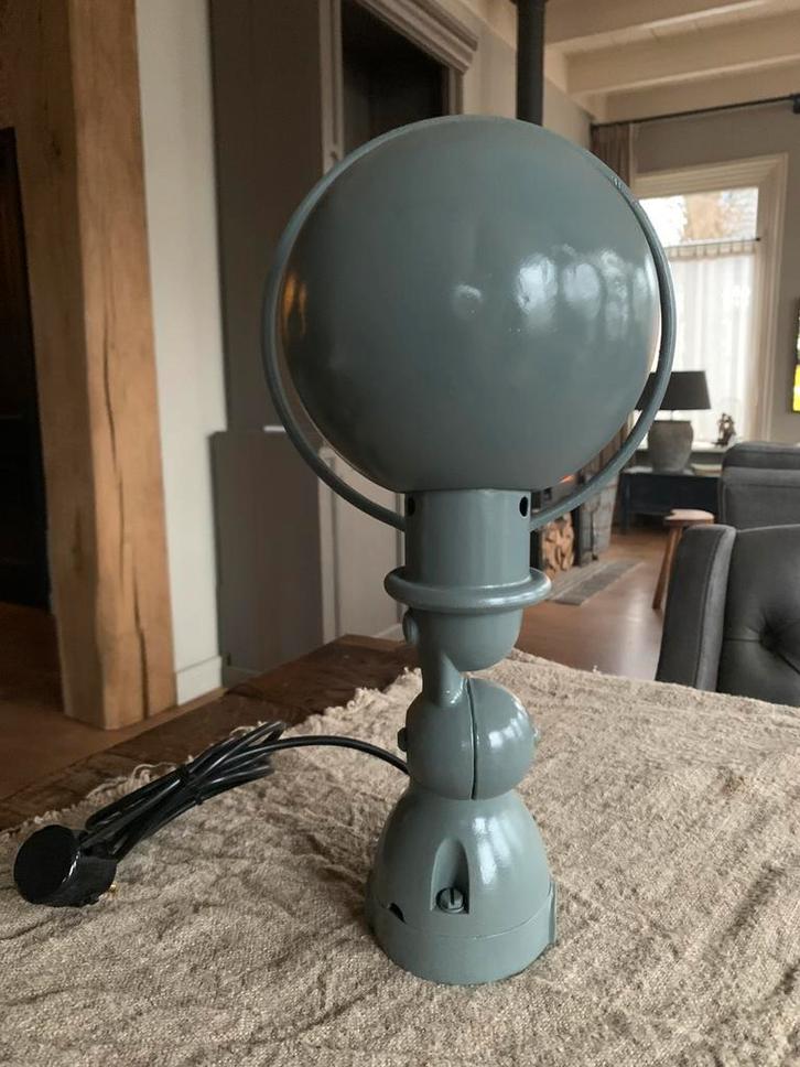 Grijze vintage Jielde wandlamp, Huis en Inrichting, Lampen | Wandlampen, Zo goed als nieuw, Ophalen of Verzenden