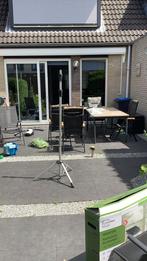 Te koop voet + standaart voor satelietschotel uitschuifbaar., Caravans en Kamperen, Ophalen, Zo goed als nieuw