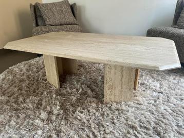 Travertin salontafel - rechthoekig 125x75 beschikbaar voor biedingen