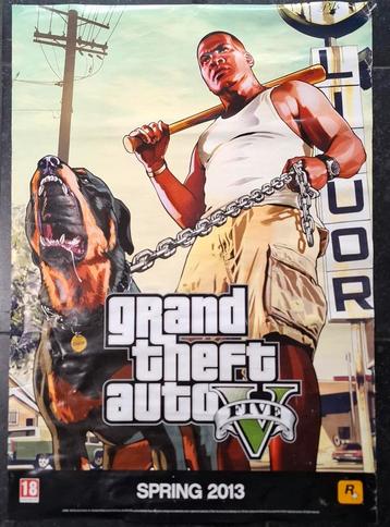 Grote Poster  Grand Theft Auto. 60x84cm. 2 zijdig bedrukt. beschikbaar voor biedingen