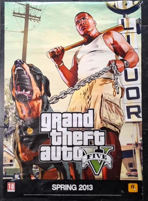 Grote Poster  Grand Theft Auto. 60x84cm. 2 zijdig bedrukt., Spelcomputers en Games, Games | Nintendo Wii, Gebruikt, 1 speler, Vanaf 18 jaar