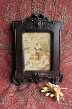 Antiek Bois Durci fotolijst uit circa1865, Gutta Percha, Ophalen of Verzenden