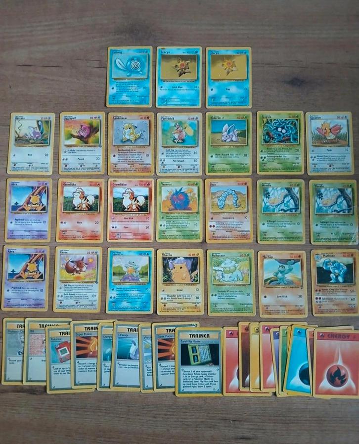 pokemon kaarten, voornamelijk uit de base set WOTC pokemon, Hobby en Vrije tijd, Verzamelkaartspellen | Pokémon, Gebruikt, Meerdere kaarten