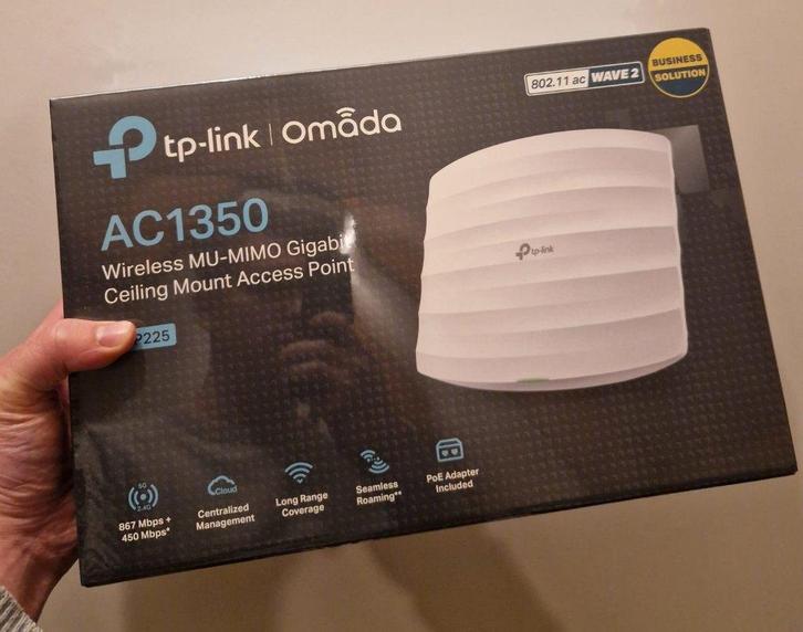 TP-Link Omada EAP225 (nieuw in doos!), Computers en Software, Accesspoints, Nieuw, Ophalen of Verzenden