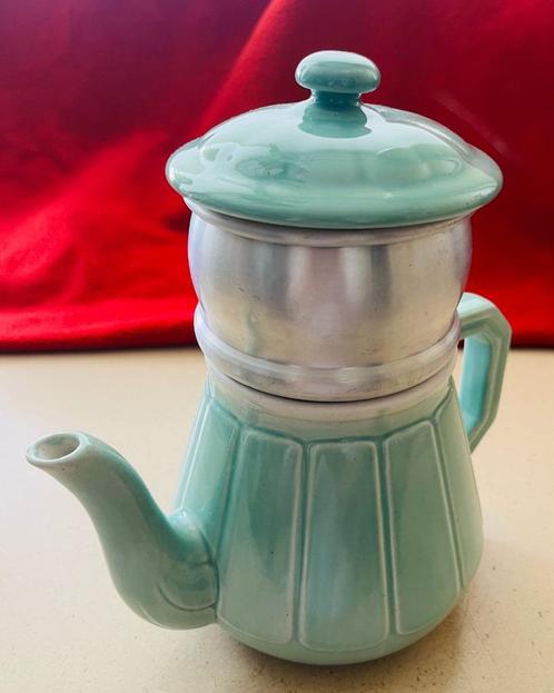 DIRECT KOPEN Prachtige 1950's vintage porseleinen Caffetiere, Antiek en Kunst, Antiek | Keukenbenodigdheden, Ophalen of Verzenden