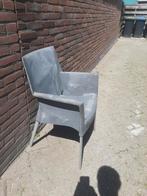 4x Kunststof Tuinstoelen Stapelbaar - Gebruikt, Ophalen, Gebruikt, Kunststof, Stapelbaar