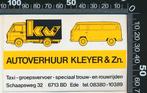 Sticker: Autoverhuur Kleyer - Volkswagen - Ede, Ophalen of Verzenden, Zo goed als nieuw, Bedrijf of Vereniging