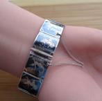 zilveren vintage Niello SIAM armband [502], Verzenden, Zo goed als nieuw, Zilver, Zilver