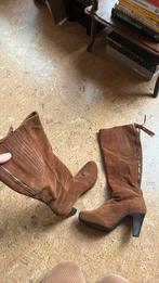 Nette hoge laarzen cognac MT 38 merk Unisa nieuwstaat, Ophalen of Verzenden, Zo goed als nieuw, Bruin, Hoge laarzen