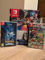 Nintendo Switch OLED Edition incl. twee spellen, Spelcomputers en Games, Overige genres, 1 speler, Ophalen of Verzenden, Zo goed als nieuw