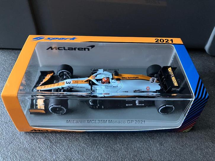 ✅ Daniel Ricciardo 1:43 Monaco GP 2021 Mclaren MCL35M S7678, Verzamelen, Automerken, Motoren en Formule 1, Nieuw, Formule 1, Ophalen of Verzenden