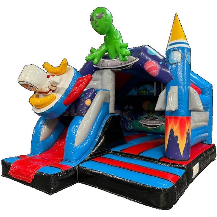 Ruimte springkussen te huur, Hobby en Vrije tijd, Feestartikelen | Verhuur, Zo goed als nieuw, Overige, Ophalen