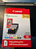 Gloednieuwe originele canon inktpatronen 571 XL x4, Ophalen of Verzenden, Nieuw, Cartridge, Canon
