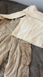 Leuk truitje zonder schouders met cargo broek, Ophalen of Verzenden, Gebruikt, Overige typen