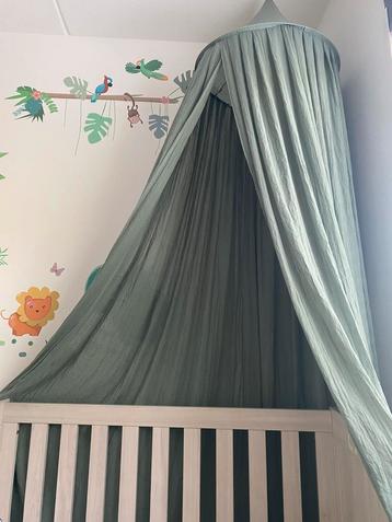 Klamboe / bedhemel Jolein Ash Green incl. piekstok beschikbaar voor biedingen