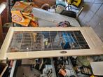 Kamer/suite deuren met glas in lood, Gebruikt, 80 tot 100 cm, Binnendeur, Ophalen of Verzenden