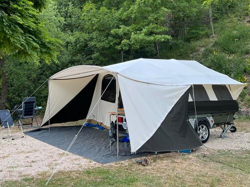 Holtkamper cocoon 2020 zeer compleet en in goede staat, Caravans en Kamperen, Vouwwagens, Holtkamper, tot en met 2, Groen, Aanwezig