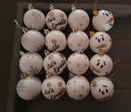 Witte kerstballen set 16 stuks, Ophalen of Verzenden, Zo goed als nieuw