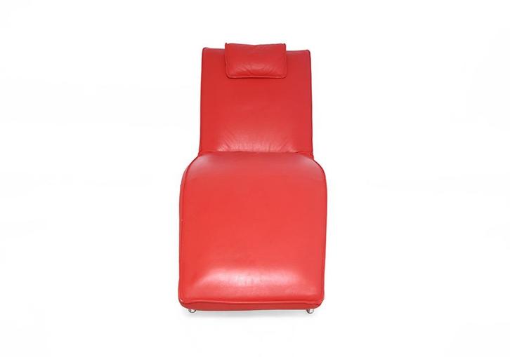 Relax lounge fauteuil Koinor, Huis en Inrichting, Fauteuils, Gebruikt, Leer, Metaal, 50 tot 75 cm, 150 cm of meer, Ophalen