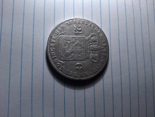 Zilveren ½ Gulden 1865 - Koning Willem III, Postzegels en Munten, Munten | Nederland, Losse munt, ½ gulden, Koning Willem III