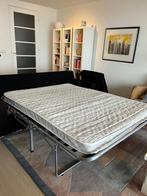 Slaapbank - 2,14m breed - Egmond aan Zee, Huis en Inrichting, Ophalen, Gebruikt, Zwart, Tweepersoons