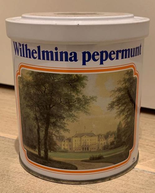Wilhelmina pepermunt blik, Verzamelen, Blikken, Gebruikt, Ophalen of Verzenden