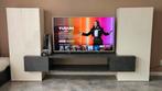Wit hoogglans tv wand meubel, cinewall met veel opbergruimte, Huis en Inrichting, Kasten | Televisiemeubels, Ophalen, 100 tot 150 cm